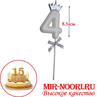 Свечи для торта 5021-4(1х360)