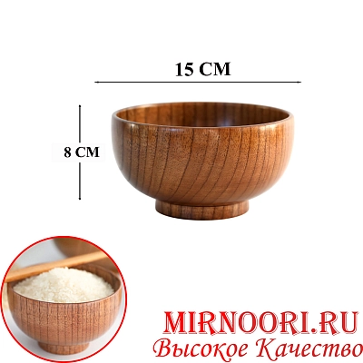 Миска деревянная 6571 (1х120)
