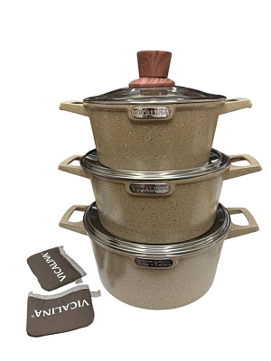 Набор кастрюль 3 шт 6807 (1х4)