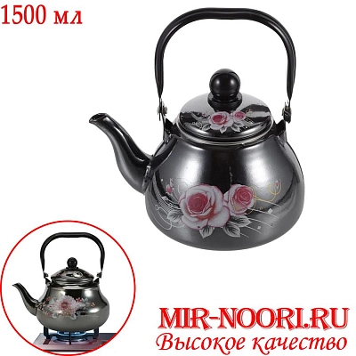 Чайник эмал.черн.1583-1500 (1х24)