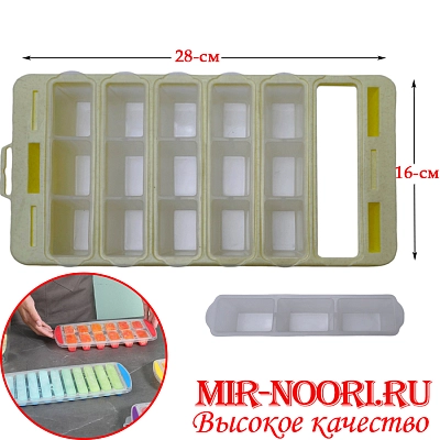 Форма для льда 3х секцион. 1870 (1х100)