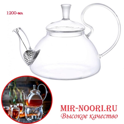 Чайник стекл.1200 мл.3418-1200 (1х36)