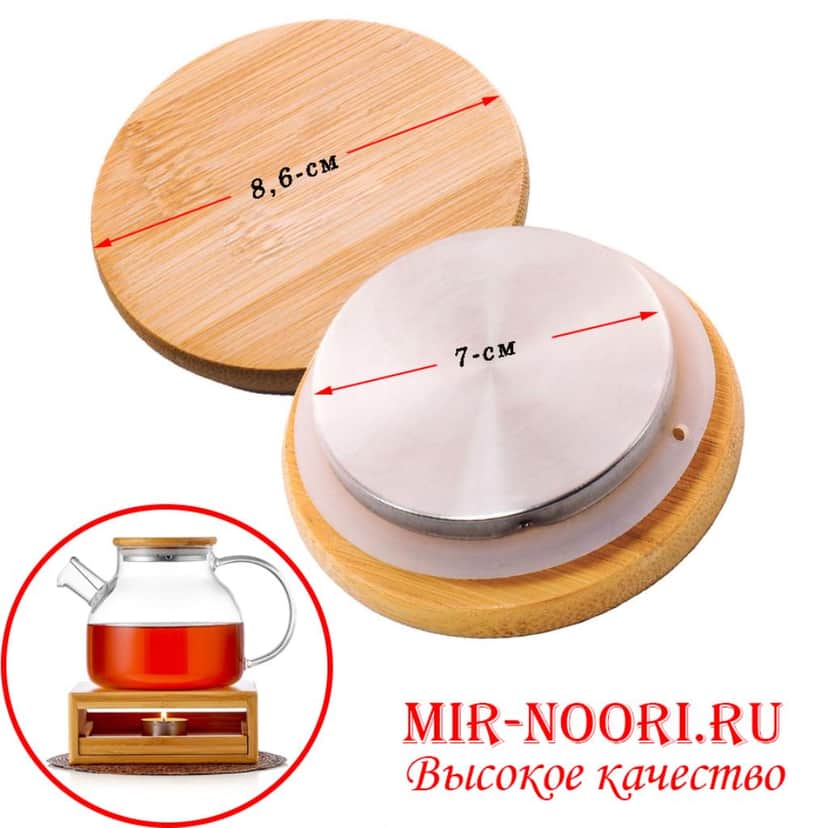 Бамбуковая крышка для чайника 3325 (1х250)
