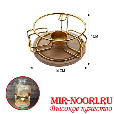 подставка под чайник бамбук золот. 2840-G (48)
