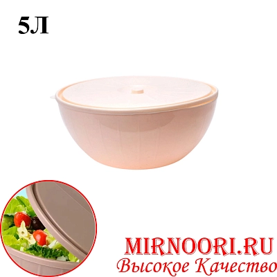 Салатница с крышкой пластм. 2л. 044 (1х50)