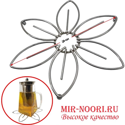 Подставка п/горяч.Цветы метал.7702 (1х160)